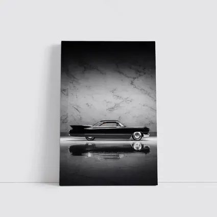 Classic Black Cadillac Marble Studio Side Profile