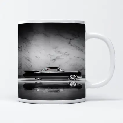Classic Black Cadillac Marble Studio Side Profile