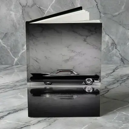 Classic Black Cadillac Marble Studio Side Profile
