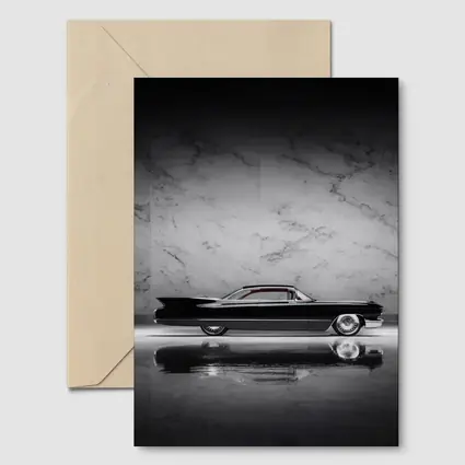 Classic Black Cadillac Marble Studio Side Profile