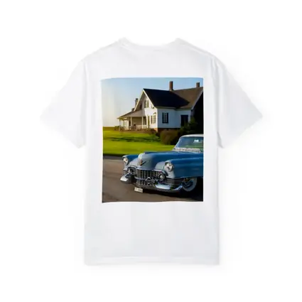 Classic Cadillac Blue Vintage Car Country House