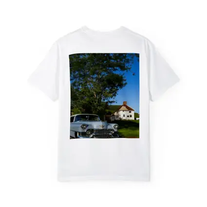 Classic Cadillac DeVille White Rural American Village