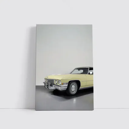 Cadillac DeVille Classic Yellow Studio Shot