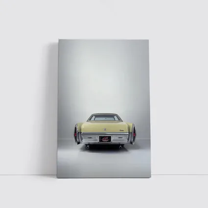 Cadillac DeVille Classic Yellow Rear Studio View