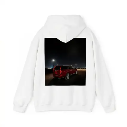 Cadillac Escalade Red Night City Lights