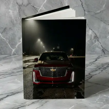 Cadillac Escalade Red Front Night Street