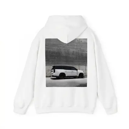 Cadillac Escalade White SUV Concrete Wall