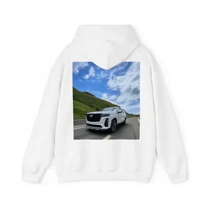 Cadillac Escalade White SUV Open Road