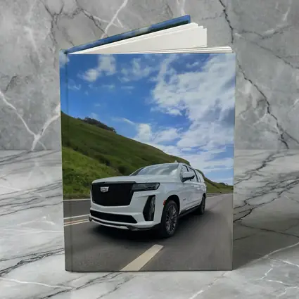 Cadillac Escalade White SUV Open Road