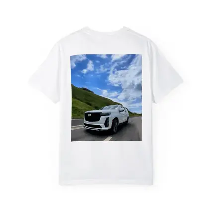 Cadillac Escalade White SUV Open Road