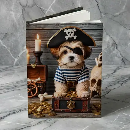 Shih Tzu Puppy Pirate Treasure Chest Adventure
