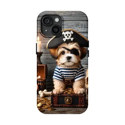 Shih Tzu Puppy Pirate Treasure Chest Adventure
