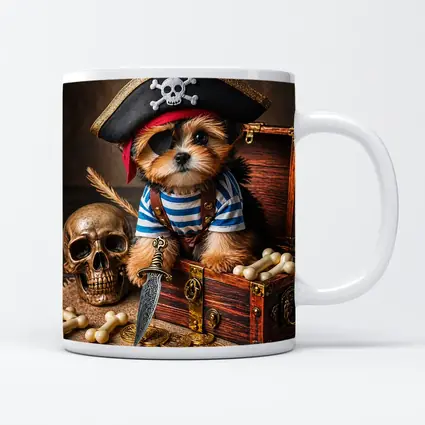 Yorkshire Terrier Pirate Puppy Treasure Chest