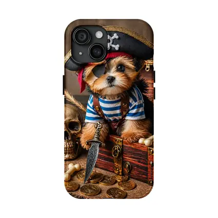 Yorkshire Terrier Pirate Puppy Treasure Chest
