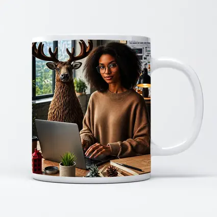 Caribou Programmer Woman Coding Office Setting