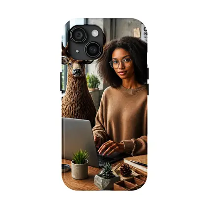 Caribou Programmer Woman Coding Office Setting