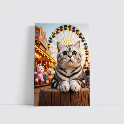 American Shorthair Cat Carnival Ferris Wheel