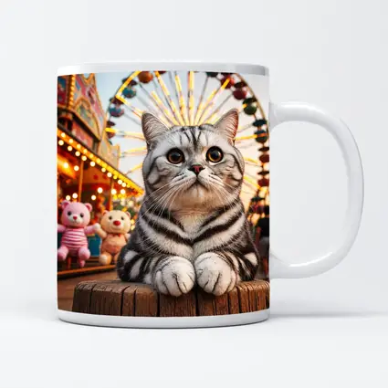 American Shorthair Cat Carnival Ferris Wheel