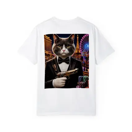 Gray Cat Spy Tuxedo Las Vegas Casino