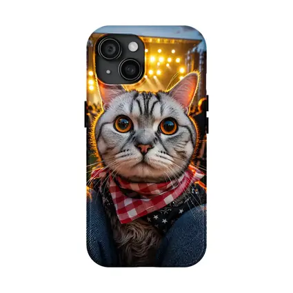 American Shorthair Cat At Concert Stage