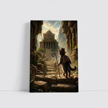 Adventure Cat Explorer Ancient Temple Ruins