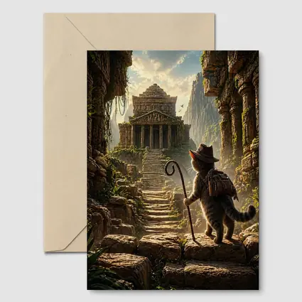 Adventure Cat Explorer Ancient Temple Ruins