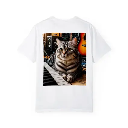 American Shorthair Cat Music Studio Setting