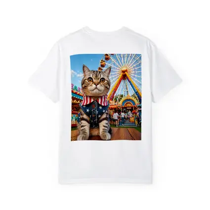 American Flag Cat at Carnival Fair