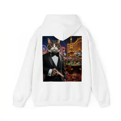 Tuxedo Cat Secret Agent Las Vegas Casino