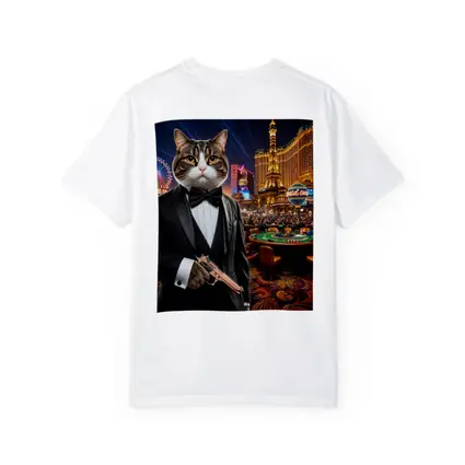 Tuxedo Cat Secret Agent Las Vegas Casino