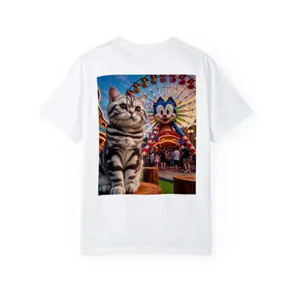 American Shorthair Cat Amusement Park Ferris Wheel
