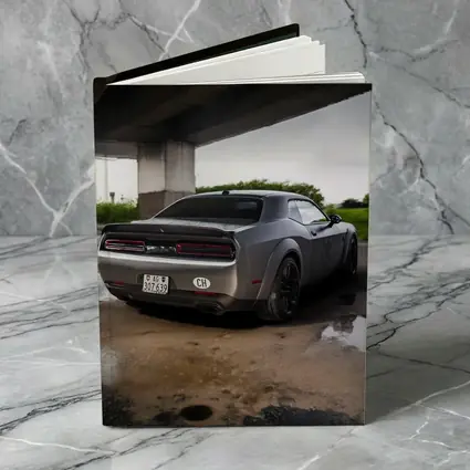 Dodge Challenger Hellcat Under Concrete Bridge