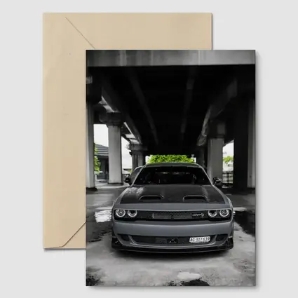 Dodge Challenger SRT Hellcat Under Bridge