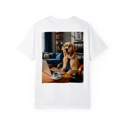 Golden Retriever Boss Dog Home Office