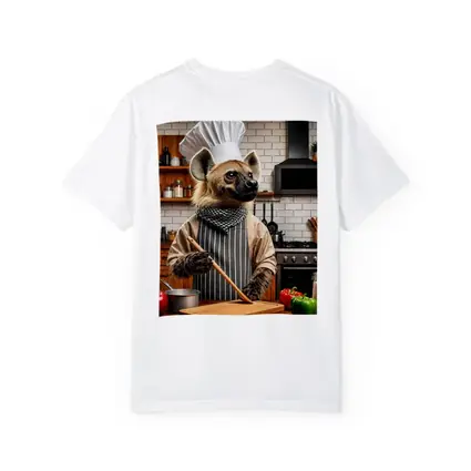 Hyena Chef Cooking in Modern Kitchen
