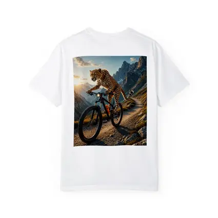 Cheetah Riding Mountain Bike Alpine Trail Sunset