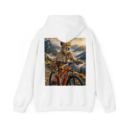 Cheetah Riding Mountain Bike Sunset Peaks