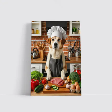 Labrador Chef Dog Kitchen Cooking Art