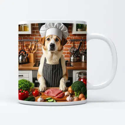Labrador Chef Dog Kitchen Cooking Art