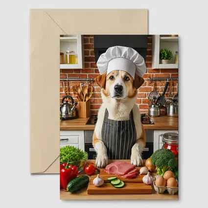Labrador Chef Dog Kitchen Cooking Art