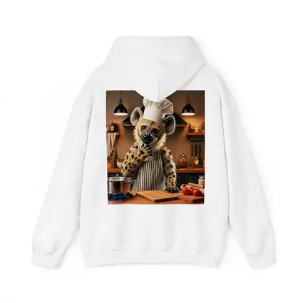 Hyena Chef Cooking In Warm Kitchen