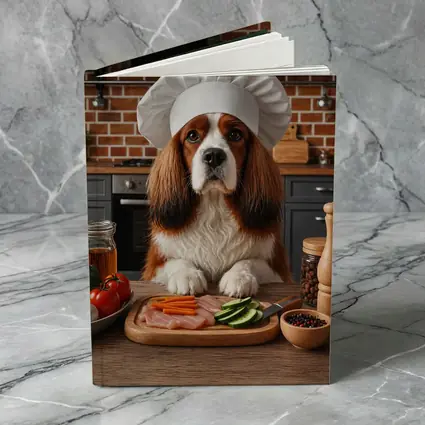 Cavalier King Charles Spaniel Chef Kitchen