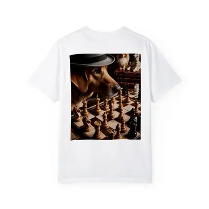 Labrador Dog Playing Chess With Hat