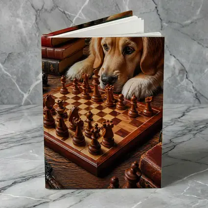 Golden Retriever Dog Chess Board Books