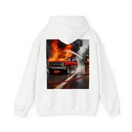 Chevrolet Blazer On Fire Firefighter Street