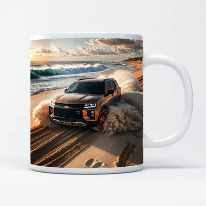 Chevrolet Blazer SUV Drifting On Sandy Beach