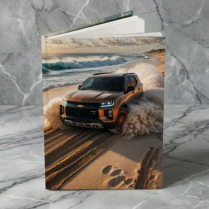 Chevrolet Blazer SUV Drifting On Sandy Beach