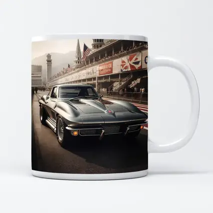 Chevrolet Corvette Classic Racing Track Scene