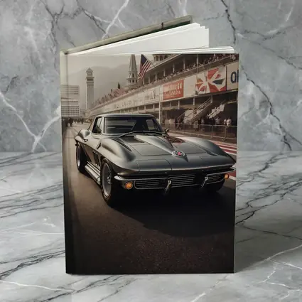 Chevrolet Corvette Classic Racing Track Scene