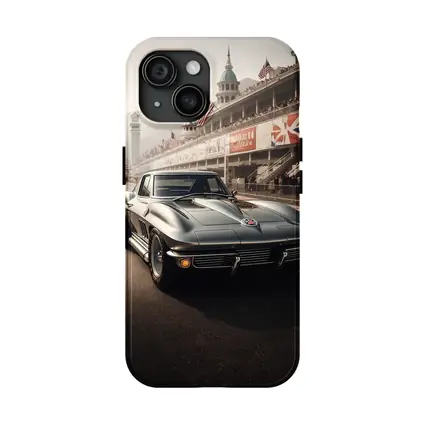 Chevrolet Corvette Classic Racing Track Scene
